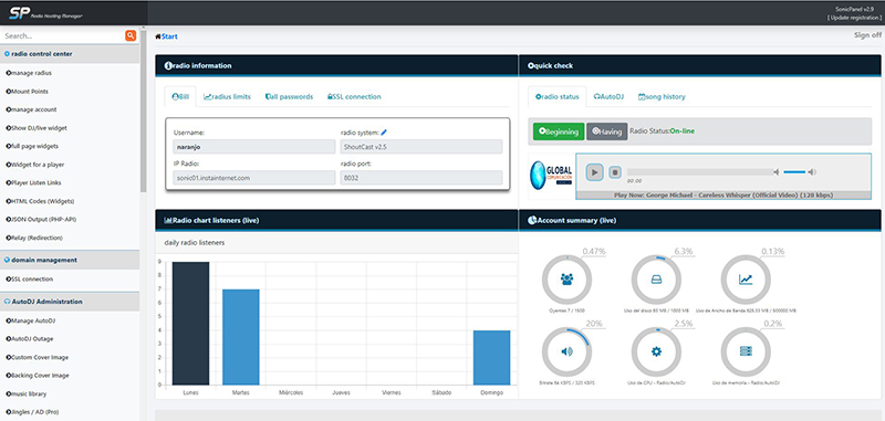 Sonicpanel Radio hosting